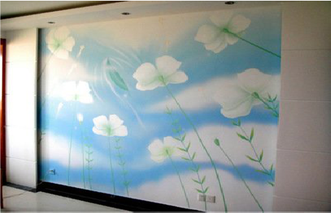 蓬溪画墙绘怎么画好白云的蓬松感？