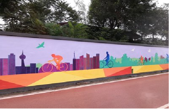 蓬溪墙体彩绘-围墙