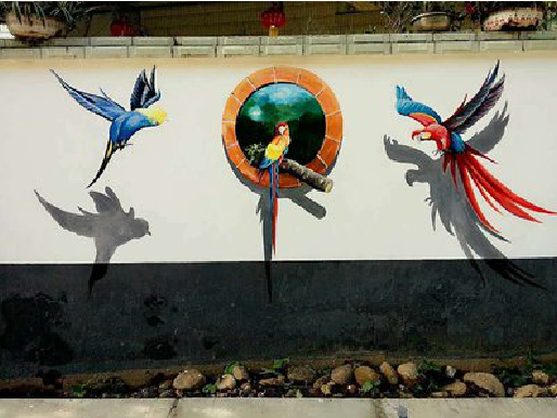 蓬溪视觉错位-3D墙绘设计