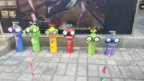 蓬溪商业区彩绘