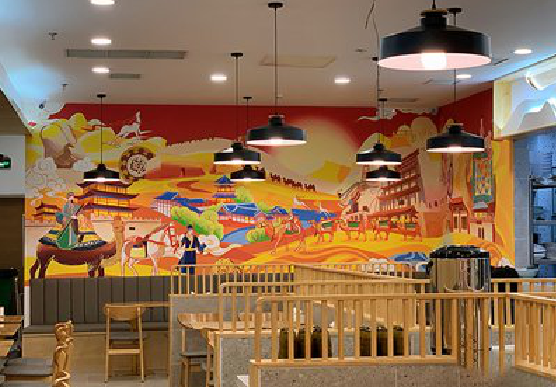 蓬溪商业空间彩绘介绍。